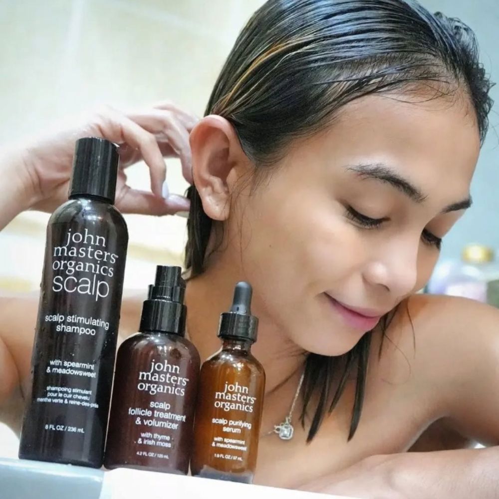 John Masters Organics 頭皮養護組 (繡線菊頭皮洗髮精236ml+深層頭皮調理露 125ml+深層頭皮淨化精華57ml)