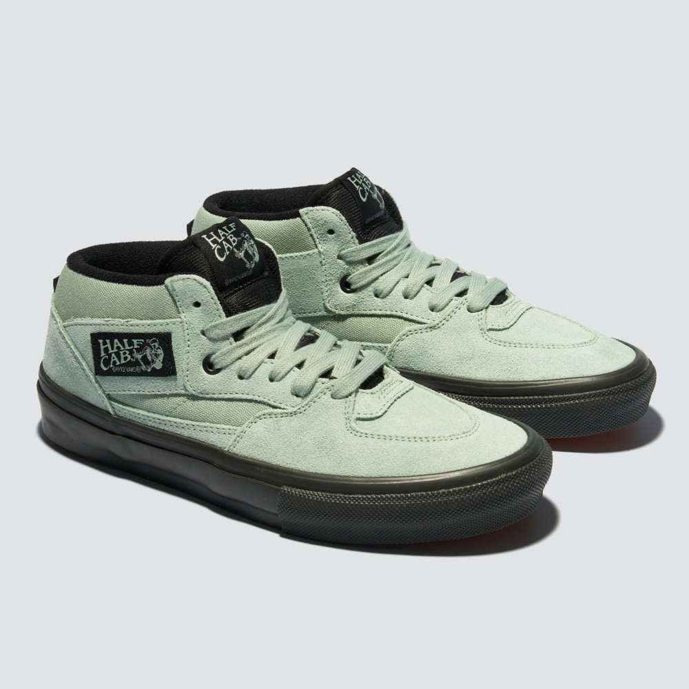 Skate Half Cab 灰綠色專業滑板鞋