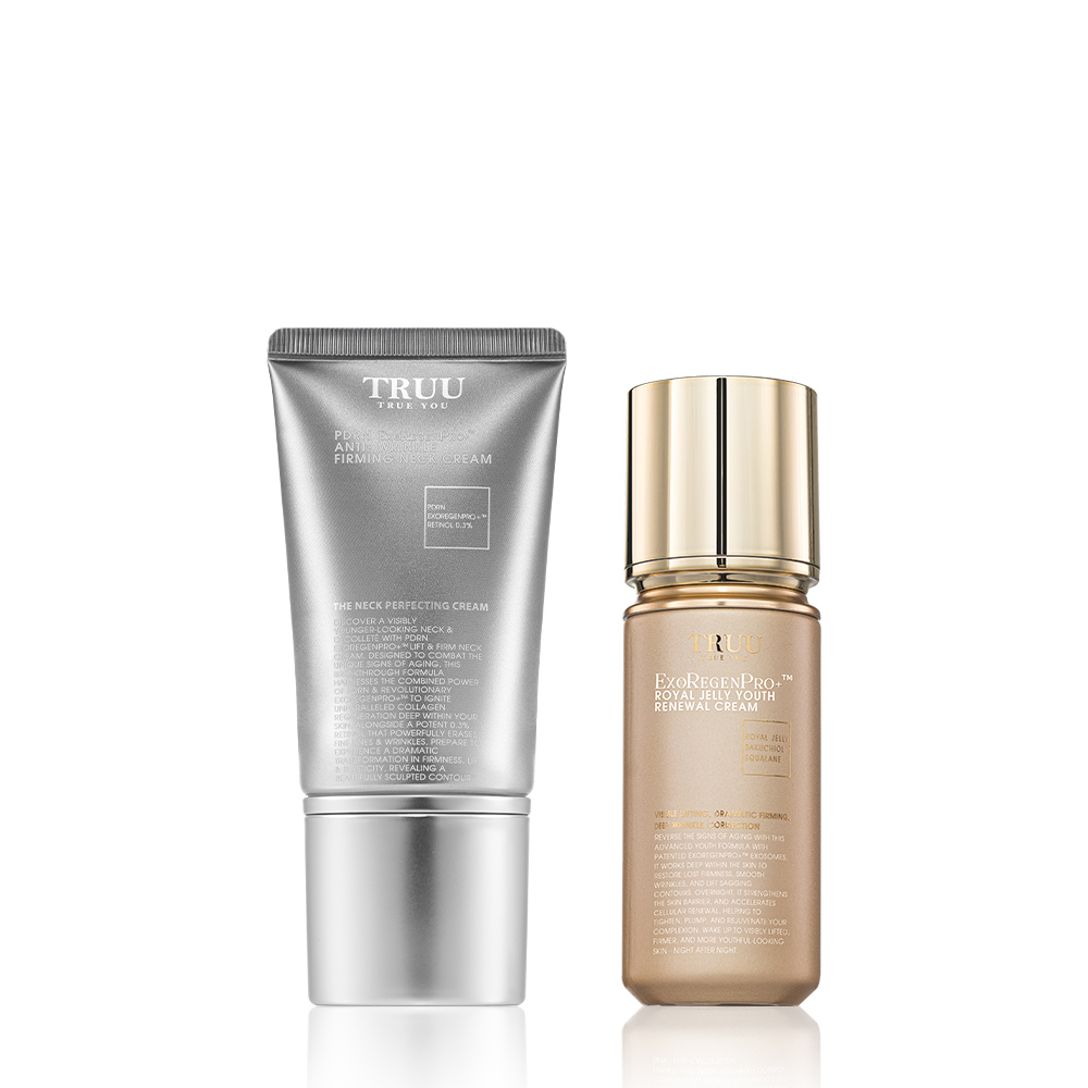 【新品上市】PDRN外泌體A醇撫平皺紋美頸霜+蜂王乳外泌體青春再生乳液【小嫻推薦】