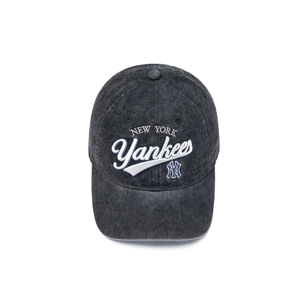 MLB KIDS 復古水洗刷舊可調式棒球帽 童帽 Varsity系列 紐約洋基隊 (7ACPV115N-50BKS)