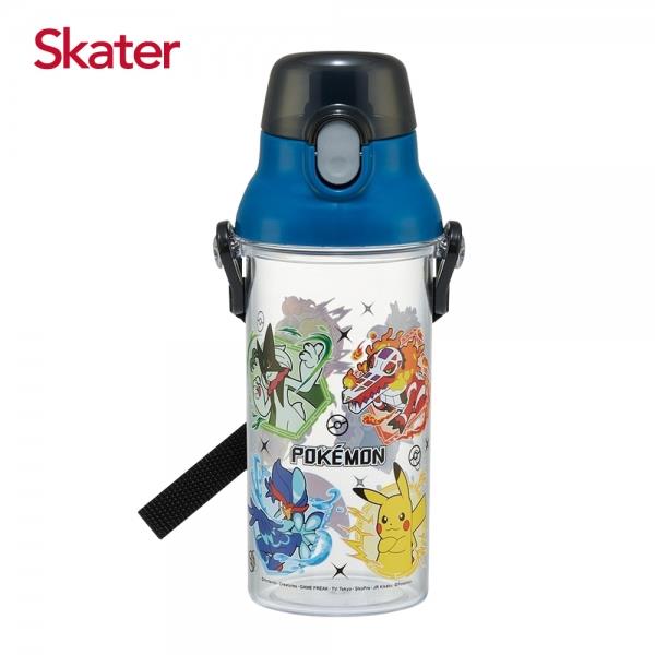 Skater x 迪士尼Disney 直飲透明水壺 (480ml)-寶可夢