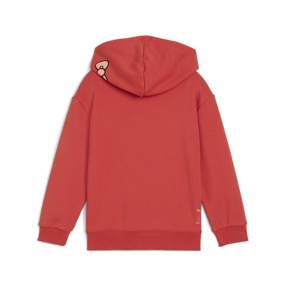 PUMA 基本系列Hello Kitty寬鬆長厚連帽T恤 孩童