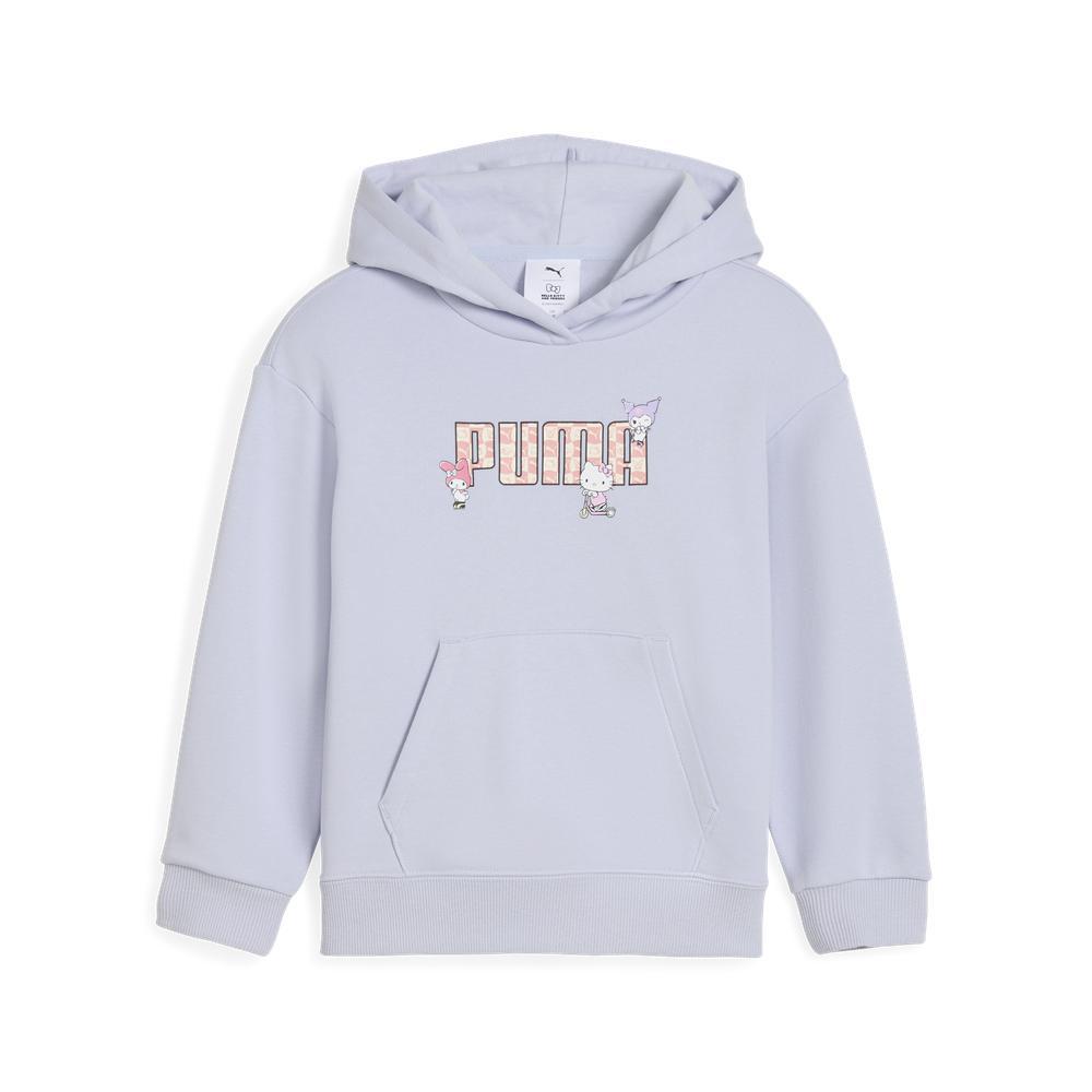 PUMA 基本系列Hello Kitty寬鬆長厚連帽T恤 孩童