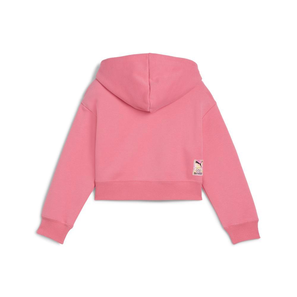 PUMA 基本系列Hello Kitty寬鬆長厚連帽T恤 孩童