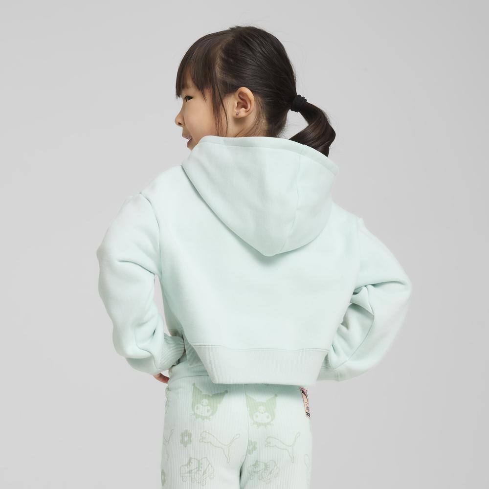 PUMA 基本系列Hello Kitty寬鬆長厚連帽T恤 孩童