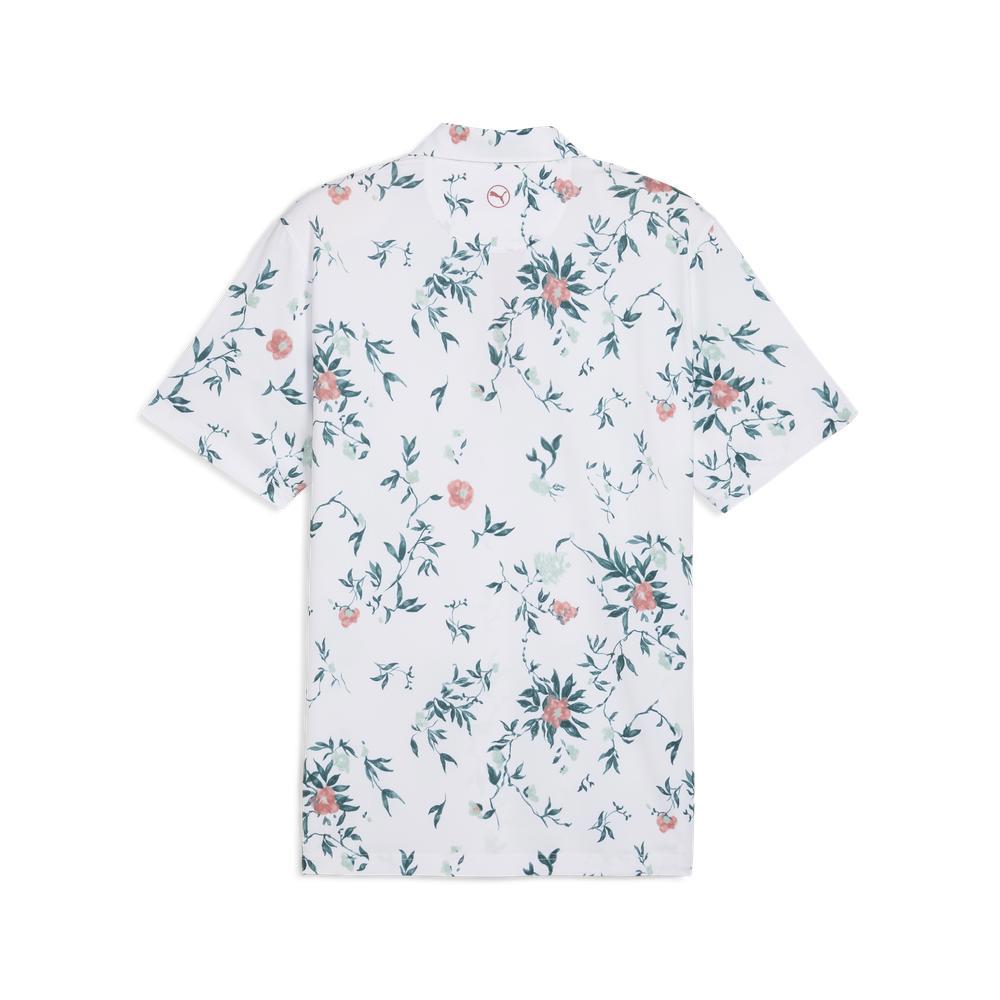 PUMA 高爾夫系列水樣花卉短袖Polo衫 男性