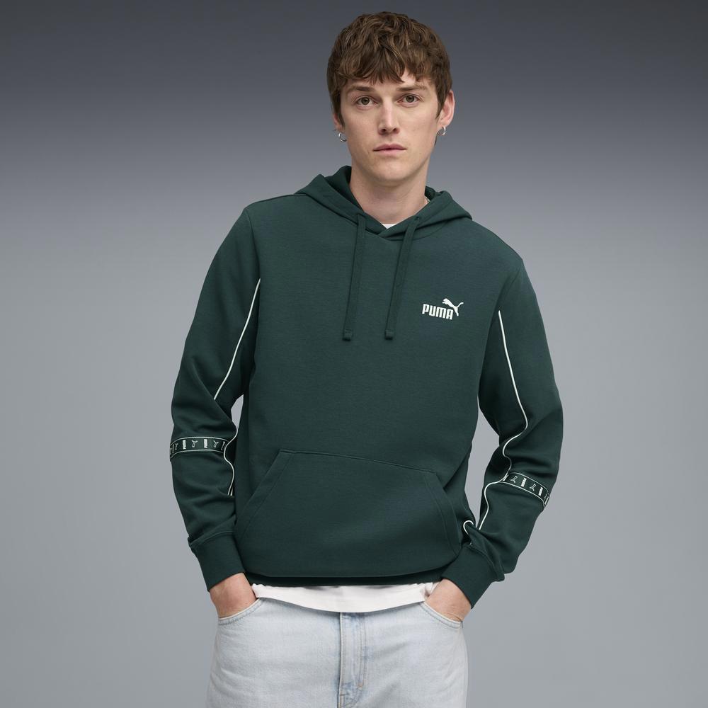 PUMA 基本系列Tape Layout長厚連帽T恤 男性