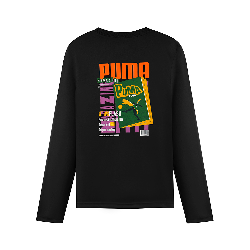 PUMA BT系列Puma雜誌圖樣圓領衫 男性