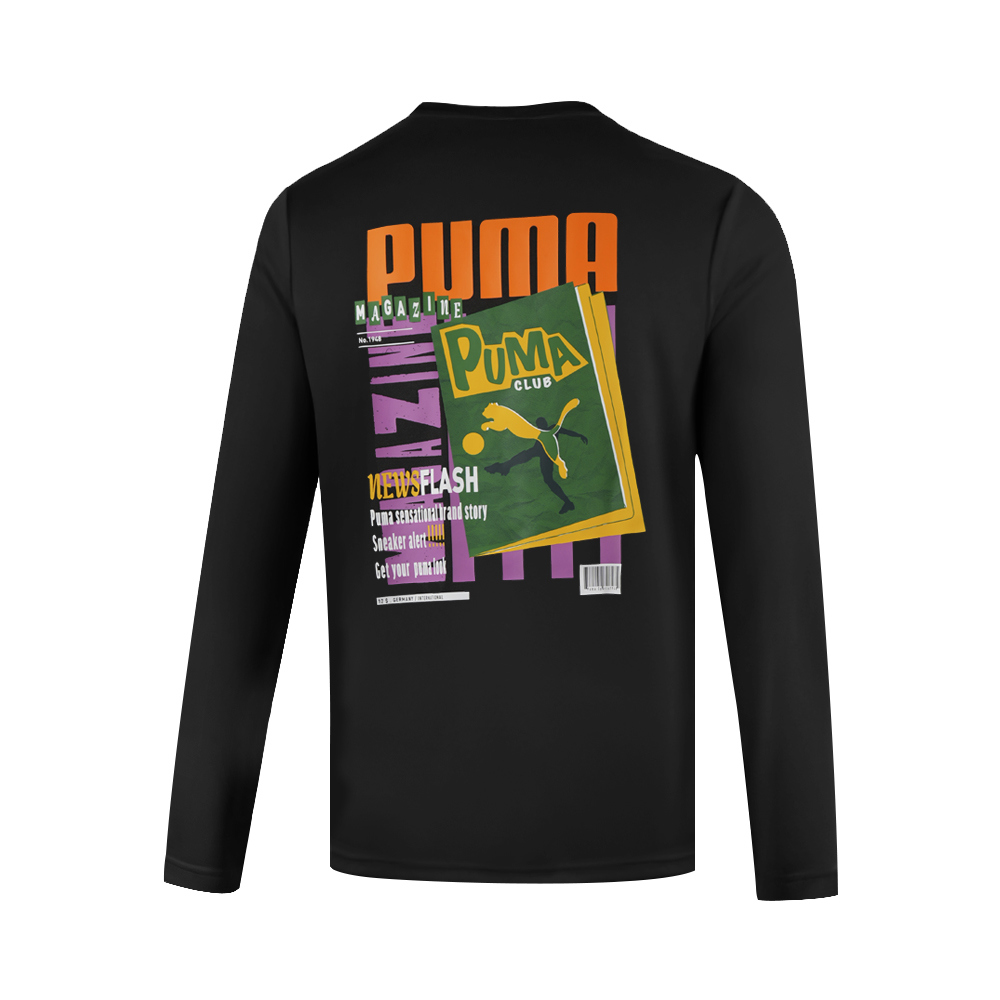 PUMA BT系列Puma雜誌圖樣圓領衫 男性