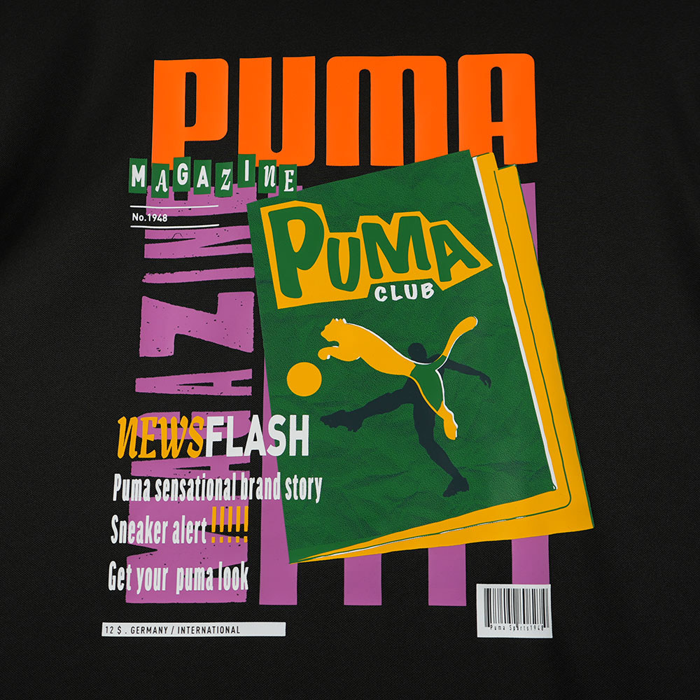 PUMA BT系列Puma雜誌圖樣圓領衫 男性