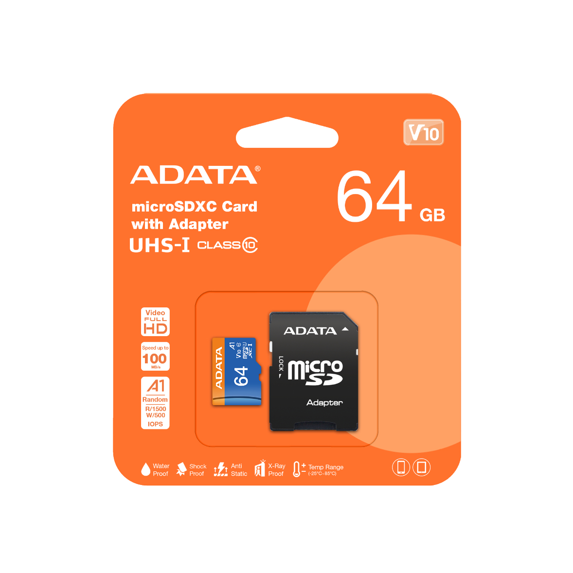 威剛 A1 64G MicroSDXC10 U1