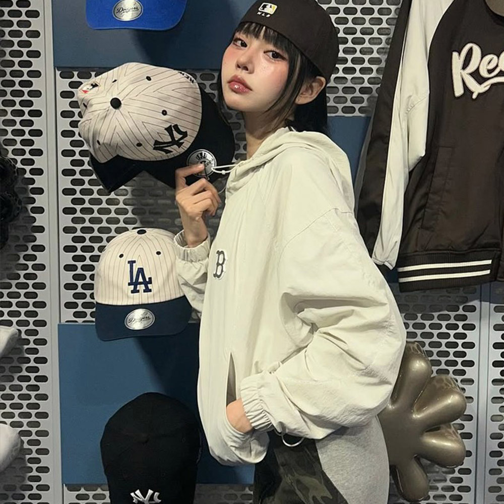 MLB Korea MLB 女版拉練外套 機能外套 防潑水 防風 波士頓紅襪隊 (3FWJB045