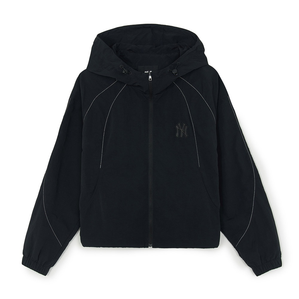 MLB 女版拉練外套 機能外套 防潑水 防風 紐約洋基隊 (3FWJB0454-50BKS)