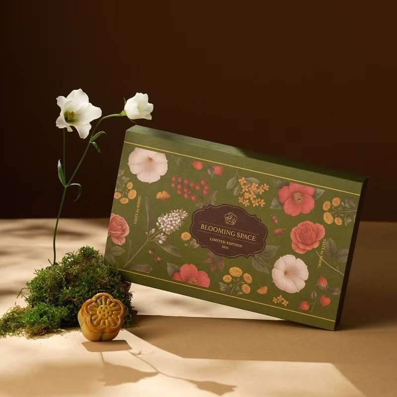 *中秋節快樂【TASTE by MMHG】CNFlower聯名 秋日花境 平裝禮盒(月餅4入+花草茶包2入)