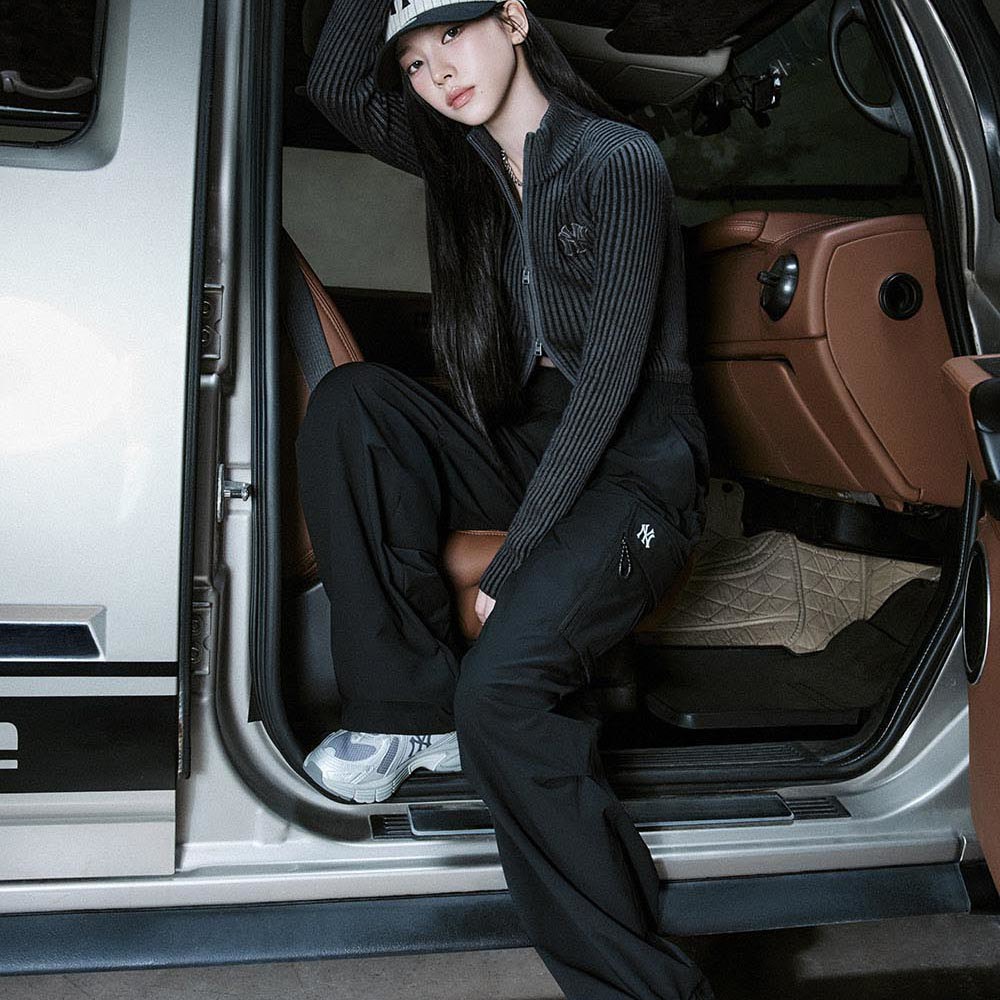 MLB 工裝褲 休閒長褲 紐約洋基隊 (3AWPB0454-50BKS)