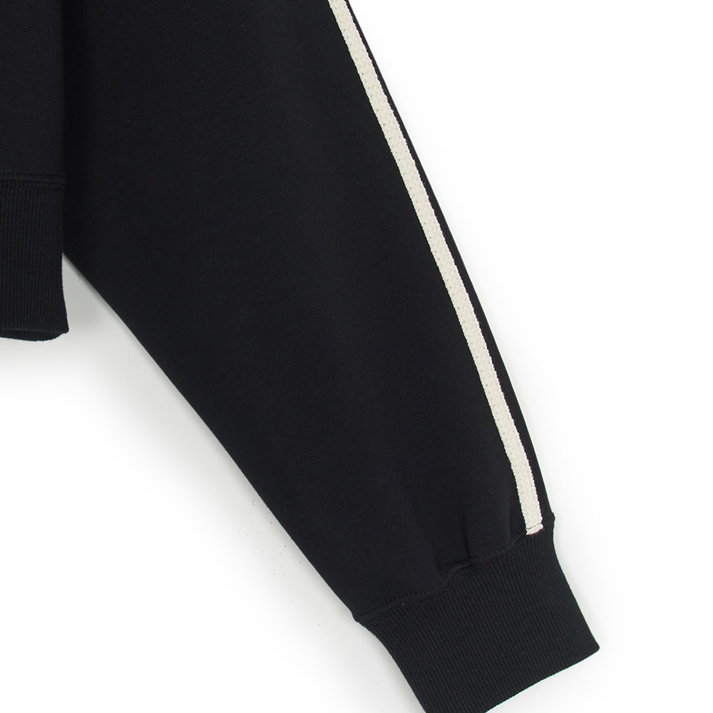 MLB 抗UV女版半拉鍊長袖大學T Varsity系列 紐約洋基隊 (3FMTV1354-50BKS)