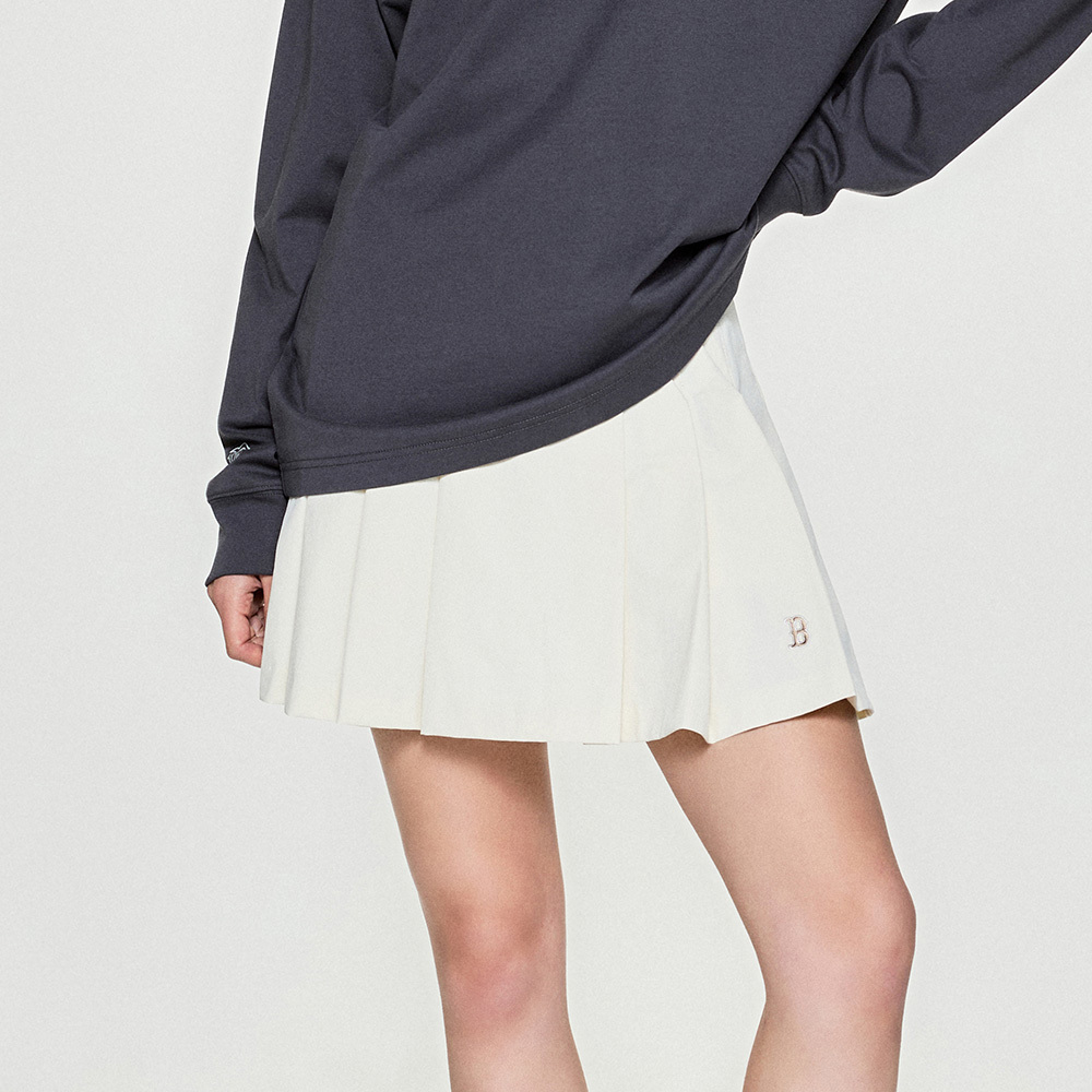 MLB Korea MLB 百褶短裙 Varsity系列 波士頓紅襪隊 (3FSKV0254-43CRD)｜BPP