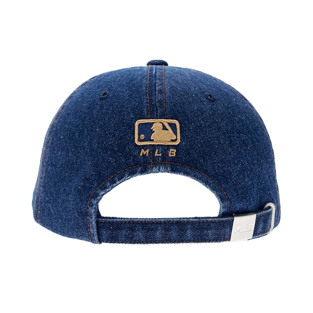 MLB 可調式牛仔丹寧軟頂棒球帽 波士頓紅襪隊 (3ACPB125N-43NYS)