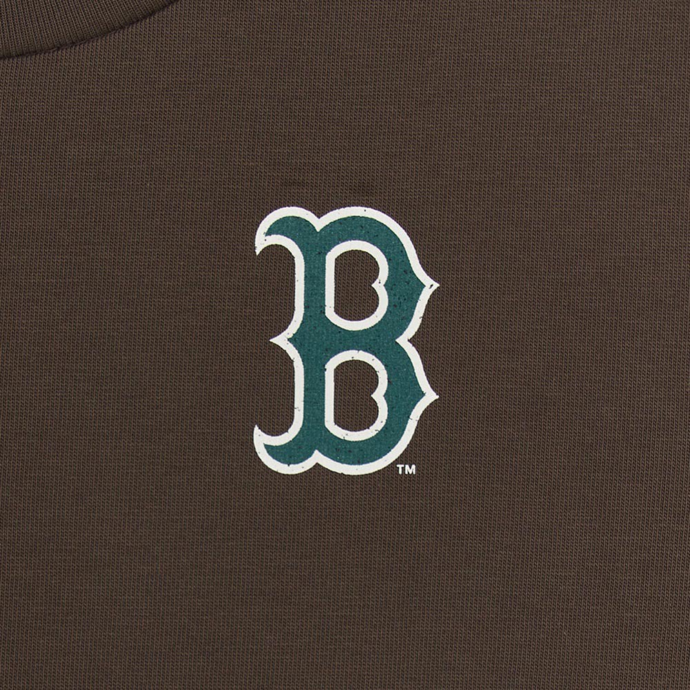 MLB KIDS 條紋層次長袖T恤 童裝 波士頓紅襪隊 (7ATSB0254-43BRS)