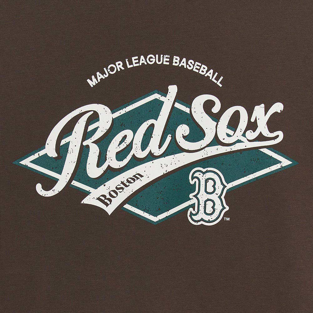 MLB KIDS 條紋層次長袖T恤 童裝 波士頓紅襪隊 (7ATSB0254-43BRS)