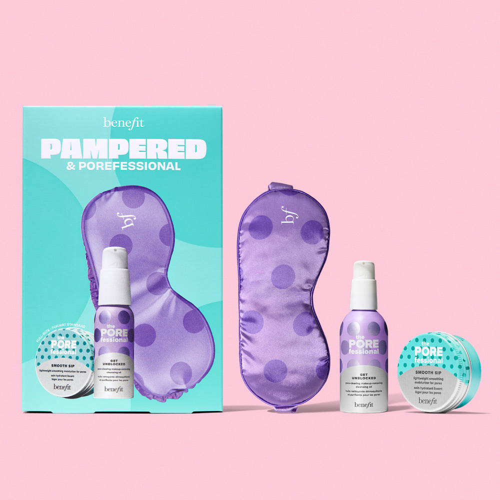 【超值禮盒】說晚安保濕精華組 (限定眼罩+卸妝油+精華乳) - Benefit貝玲妃