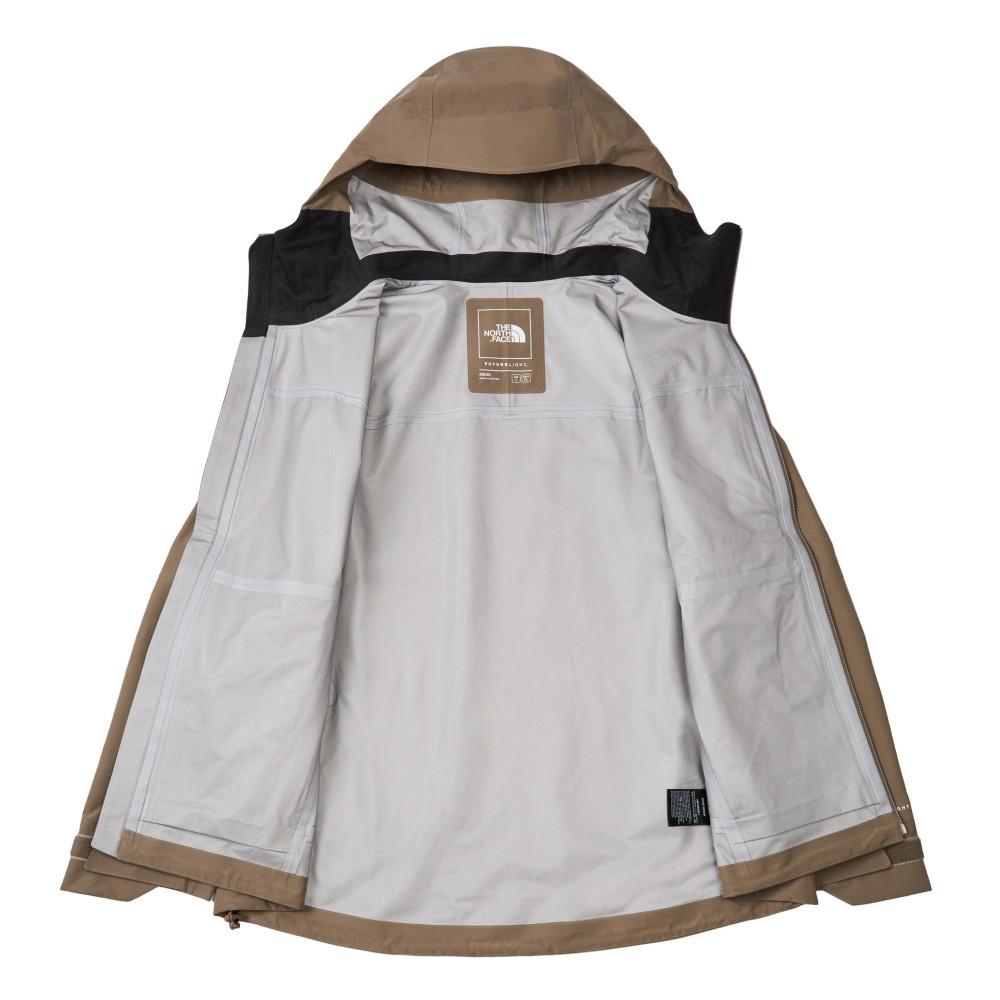 The North Face北面男款棕色FUTURELIGHT防水透氣衝鋒衣｜89ZJBOW
