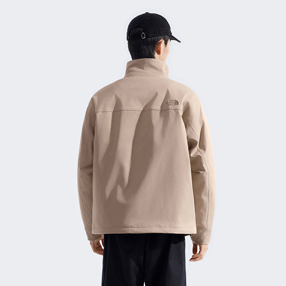 The North Face北面男款卡其色DryVent防水透氣三合一外套｜8DUCE26