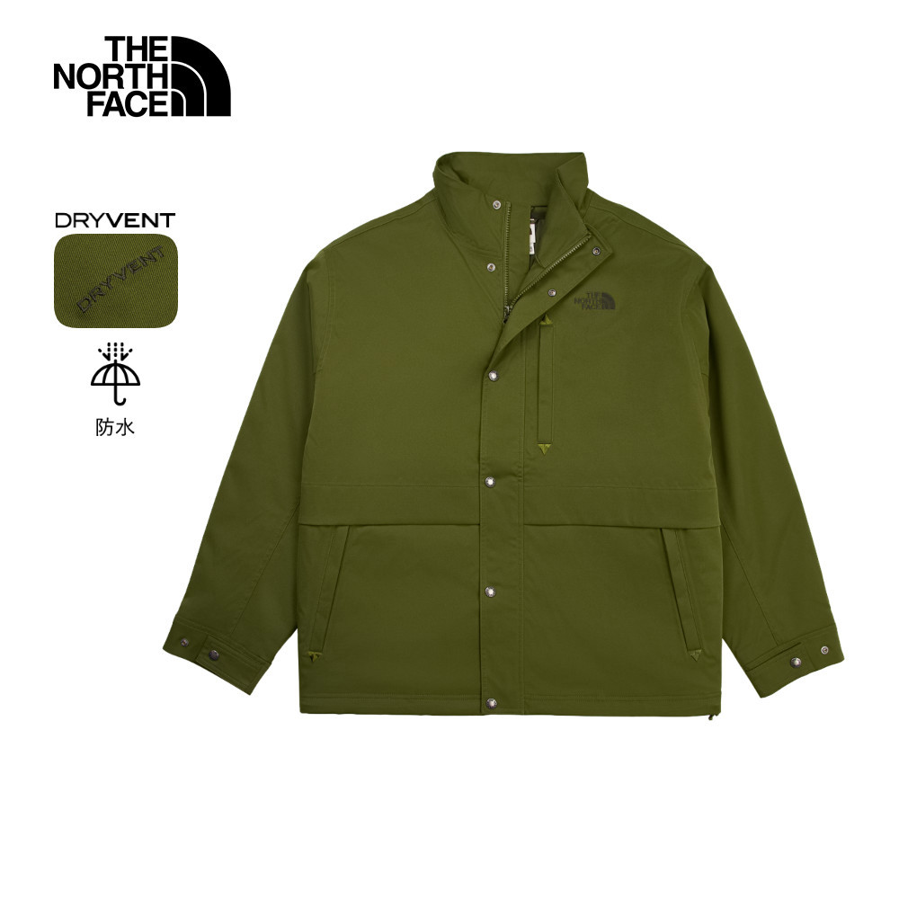 The North Face北面男款綠色DryVent防水透氣三合一外套｜8DUCEI8