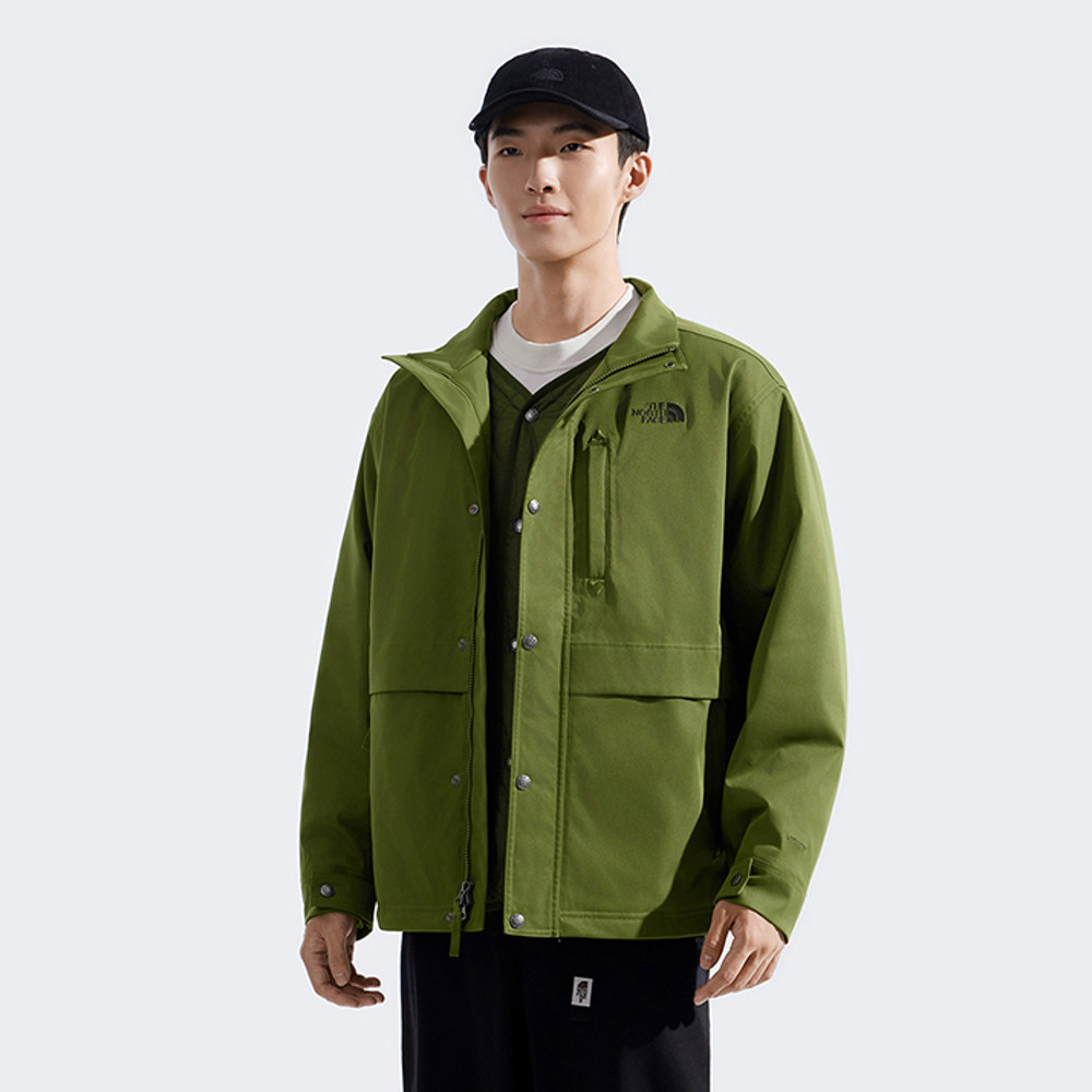 The North Face北面男款綠色DryVent防水透氣三合一外套｜8DUCEI8