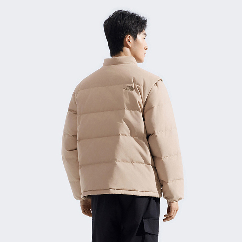 The North Face北面男款棕色DWR防潑水羽絨外套｜8DUGBOX