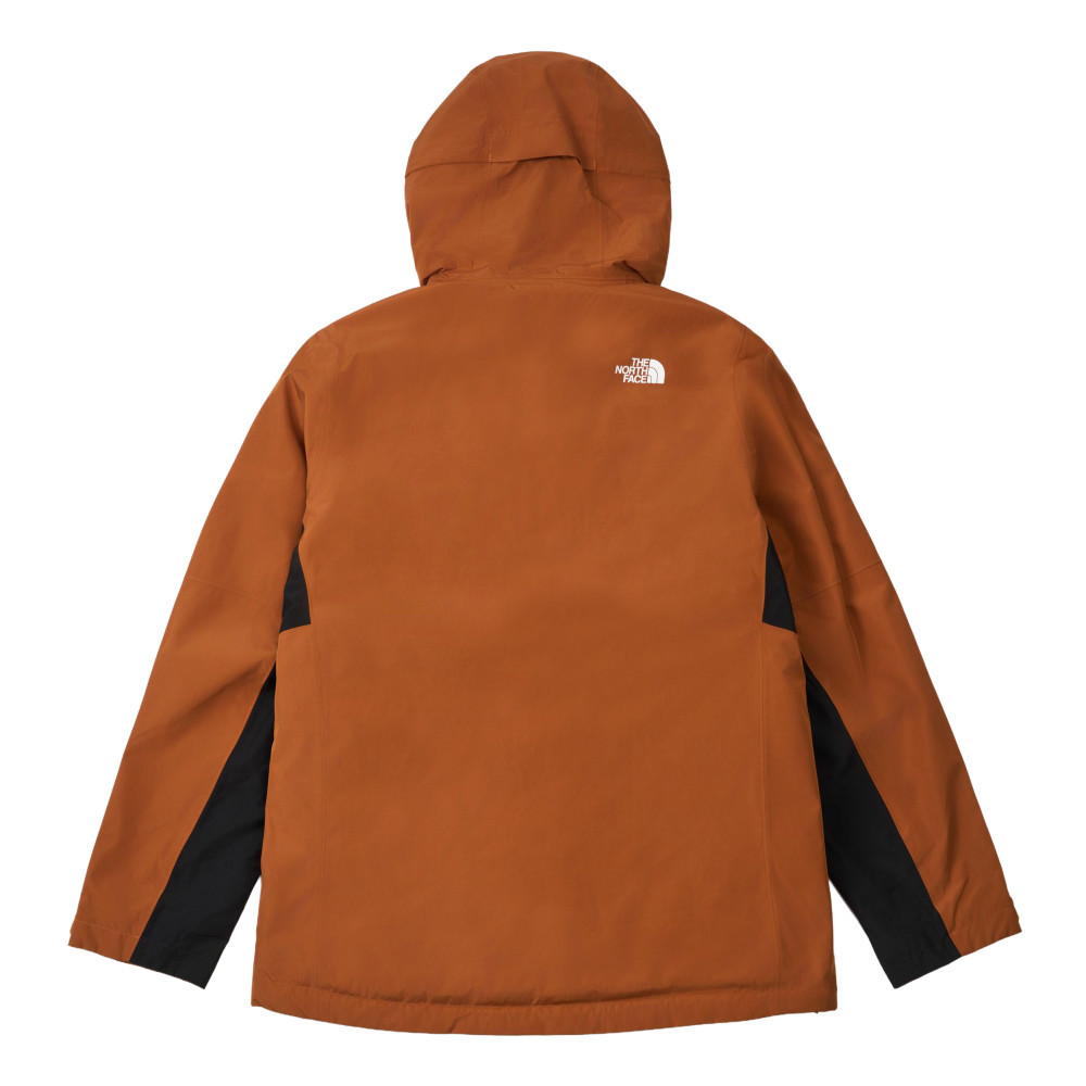 The North Face北面男款橘色DryVent防水透氣三合一外套｜8DWXC79