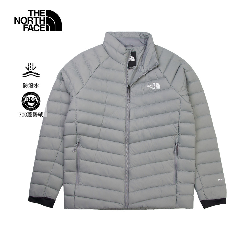 The North Face北面男款灰色DWR防潑水羽絨外套｜8DX2H5F