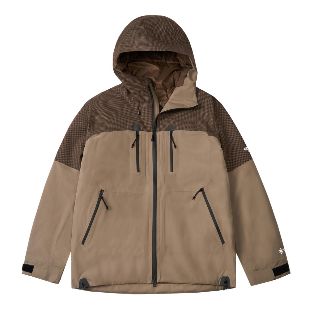 The North Face北面男款棕色Gore-Tex防水透氣鋪棉外套｜8ENBDHI