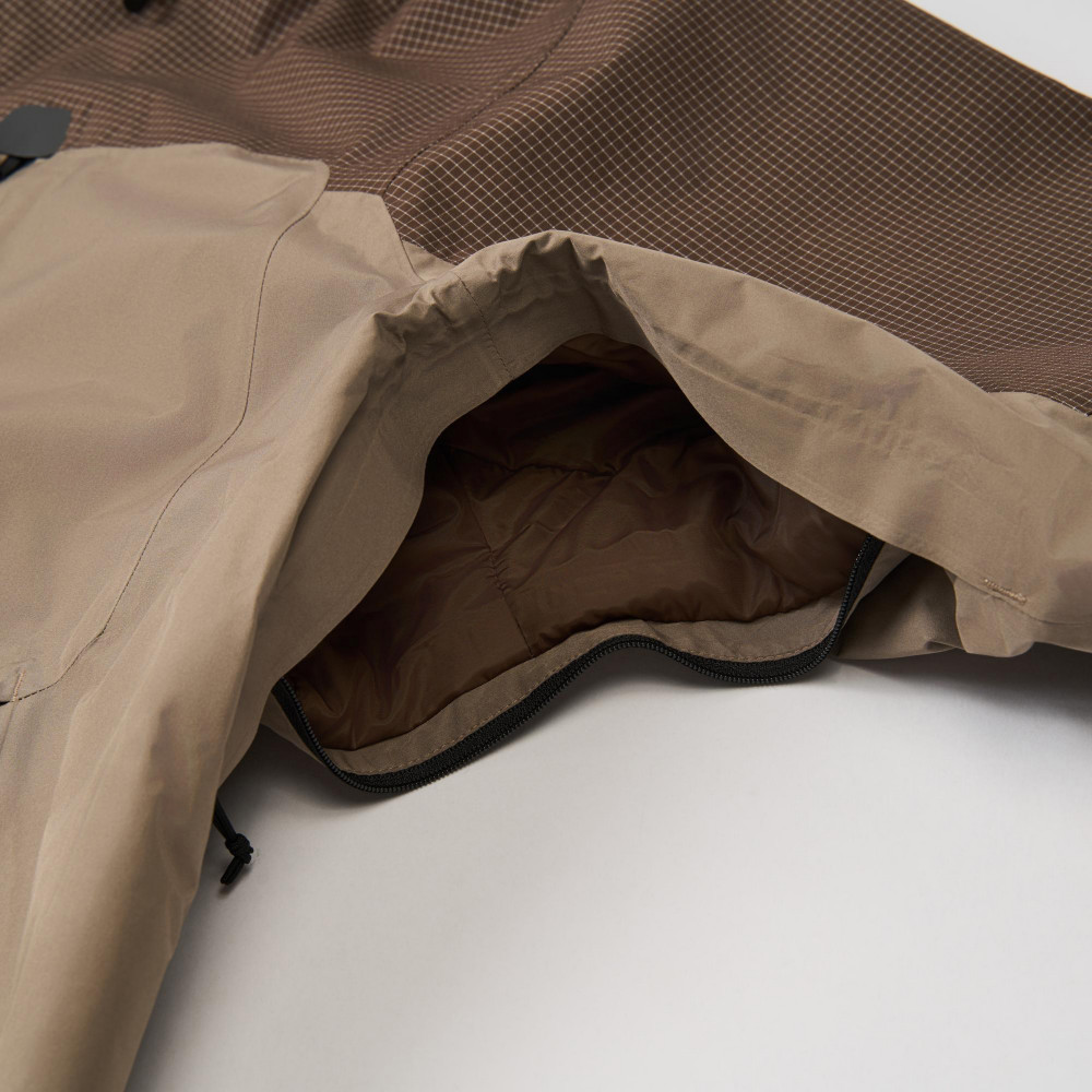 The North Face北面男款棕色Gore-Tex防水透氣鋪棉外套｜8ENBDHI