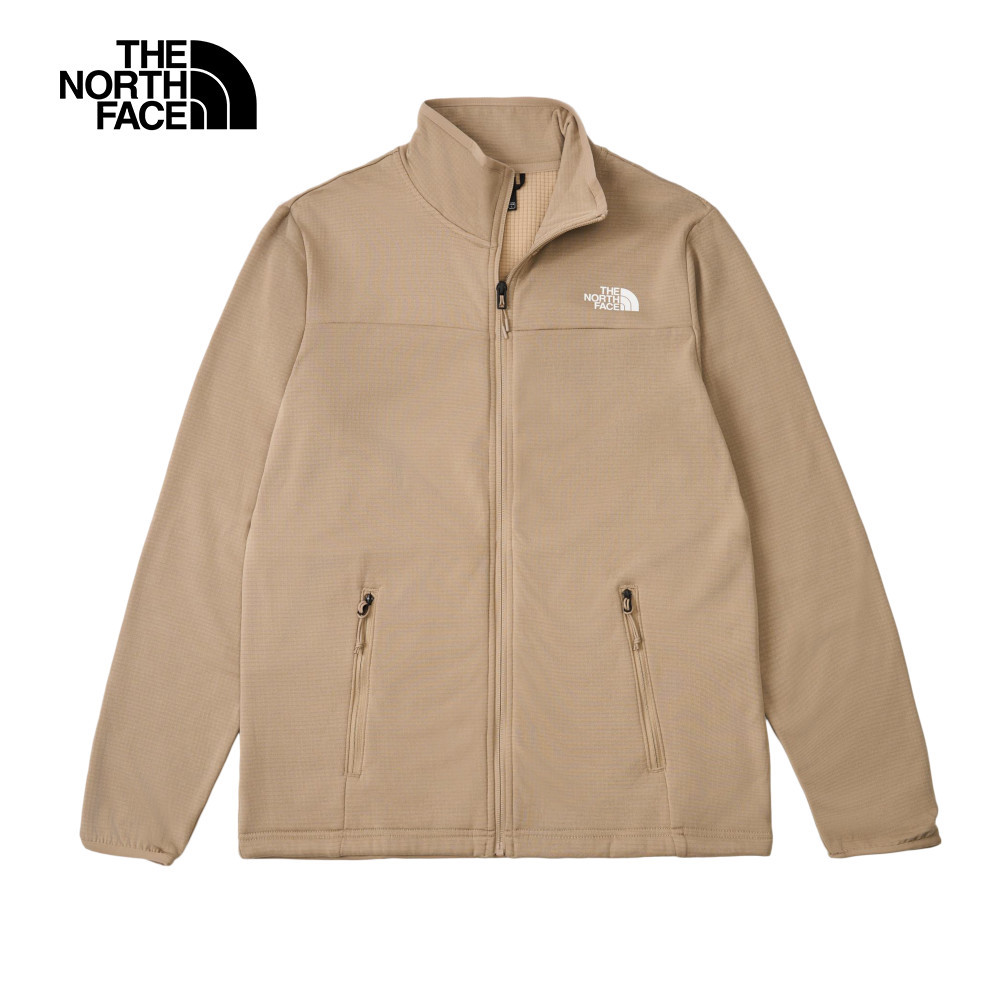 The North Face北面男款棕色抓絨外套｜8FJ2BOX