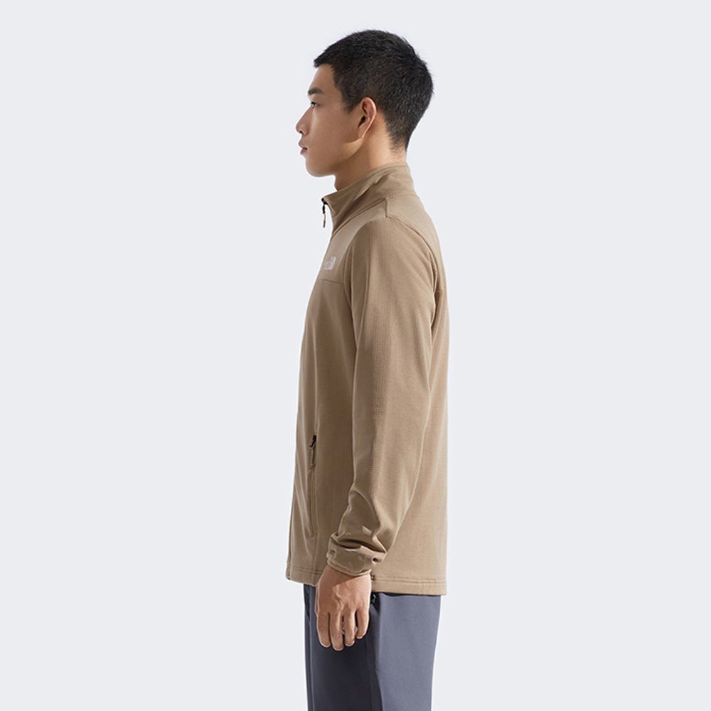 The North Face北面男款棕色抓絨外套｜8FJ2BOX