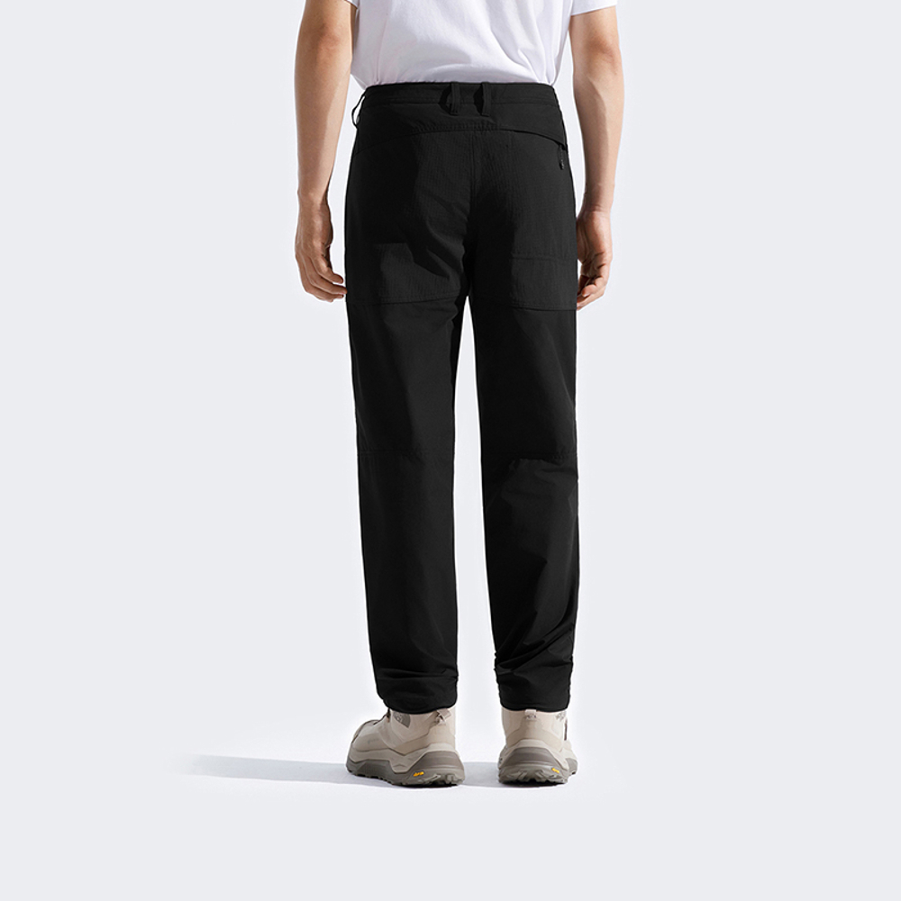 The North Face北面男款黑色吸濕排汗戶外徒步長褲｜8FJ9JK3