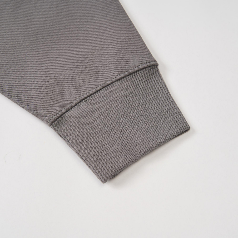 The North Face北面男女款灰色大尺寸品牌印花長袖大學T｜8F0M0UZ