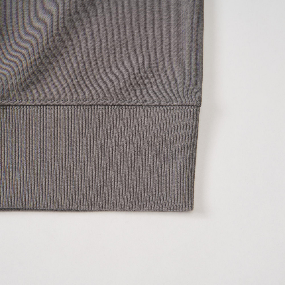 The North Face北面男女款灰色大尺寸品牌印花長袖大學T｜8F0M0UZ