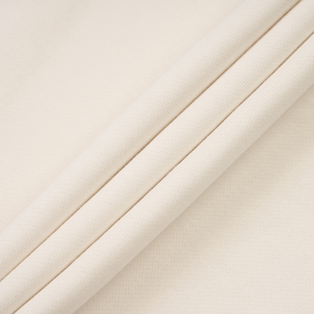 The North Face北面男女款米白色大尺寸品牌印花長袖大學T｜8F0MQLI