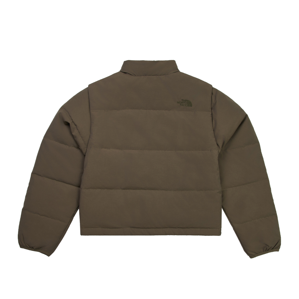 The North Face北面女款灰褐色DWR防潑水羽絨外套｜8DUK21L