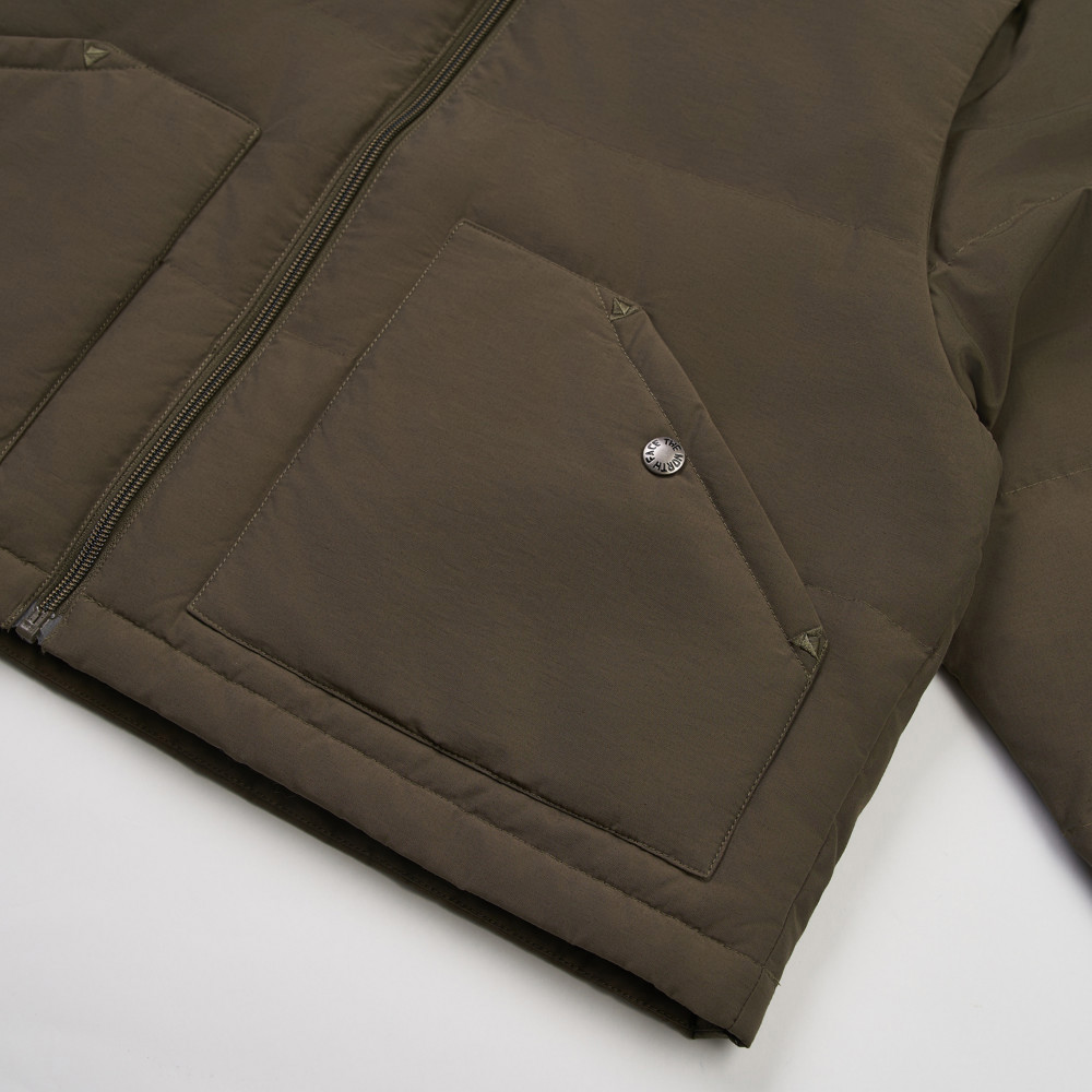 The North Face北面女款灰褐色DWR防潑水羽絨外套｜8DUK21L