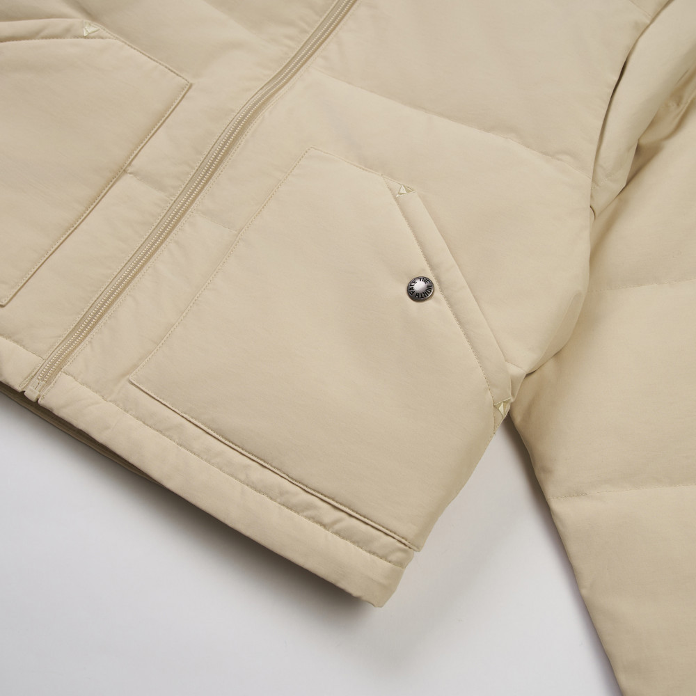 The North Face北面女款米色DWR防潑水羽絨外套｜8DUK3X4