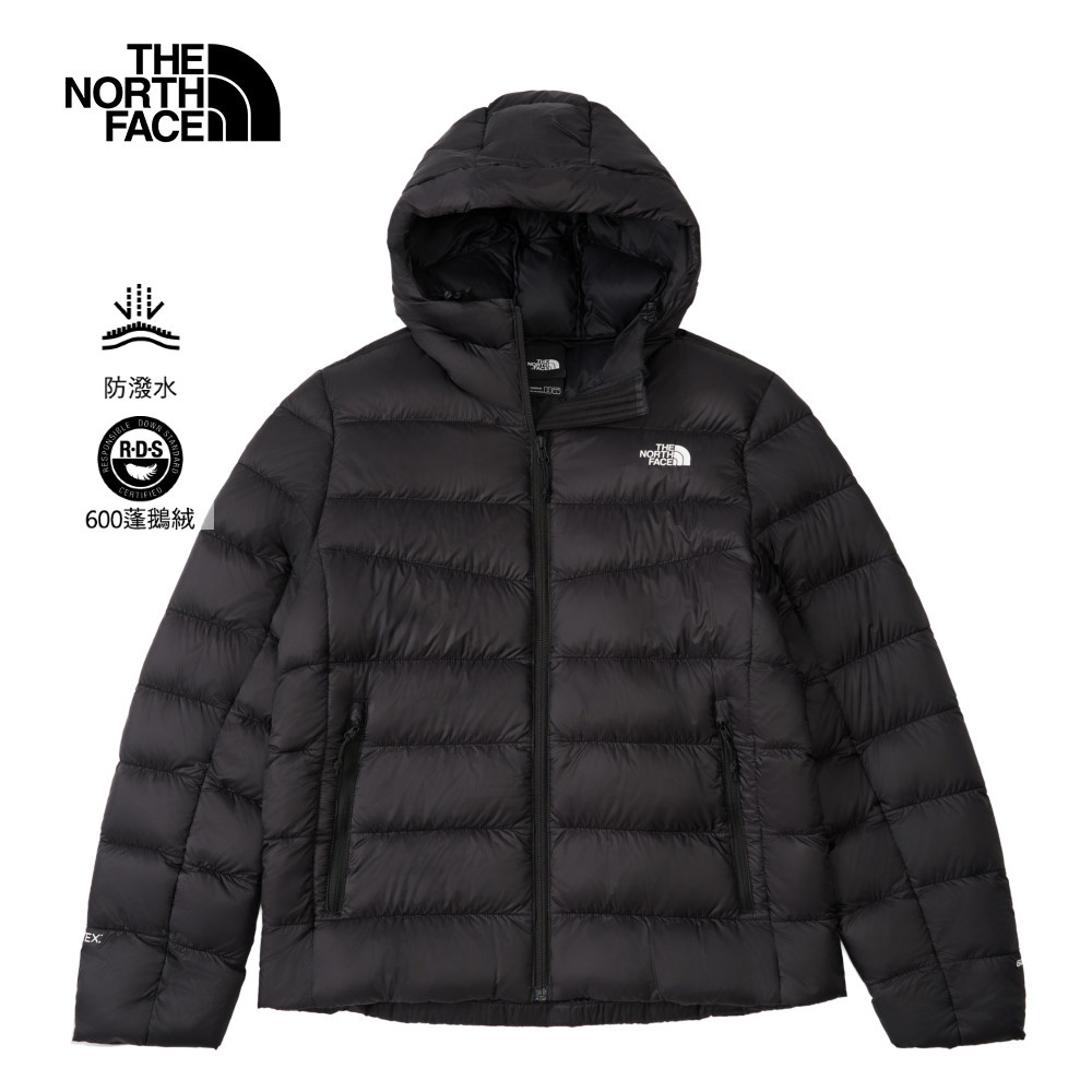 The North Face北面女款黑色DWR防潑水羽絨外套｜8DX5JK3－速捷官方商城