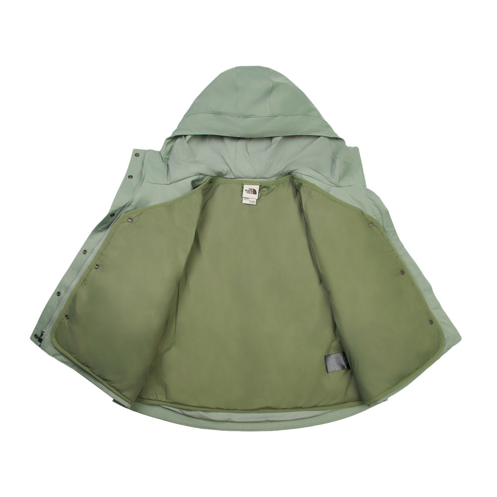 The North Face北面女款綠色DryVent防水透氣三合一外套｜8DX9D5M