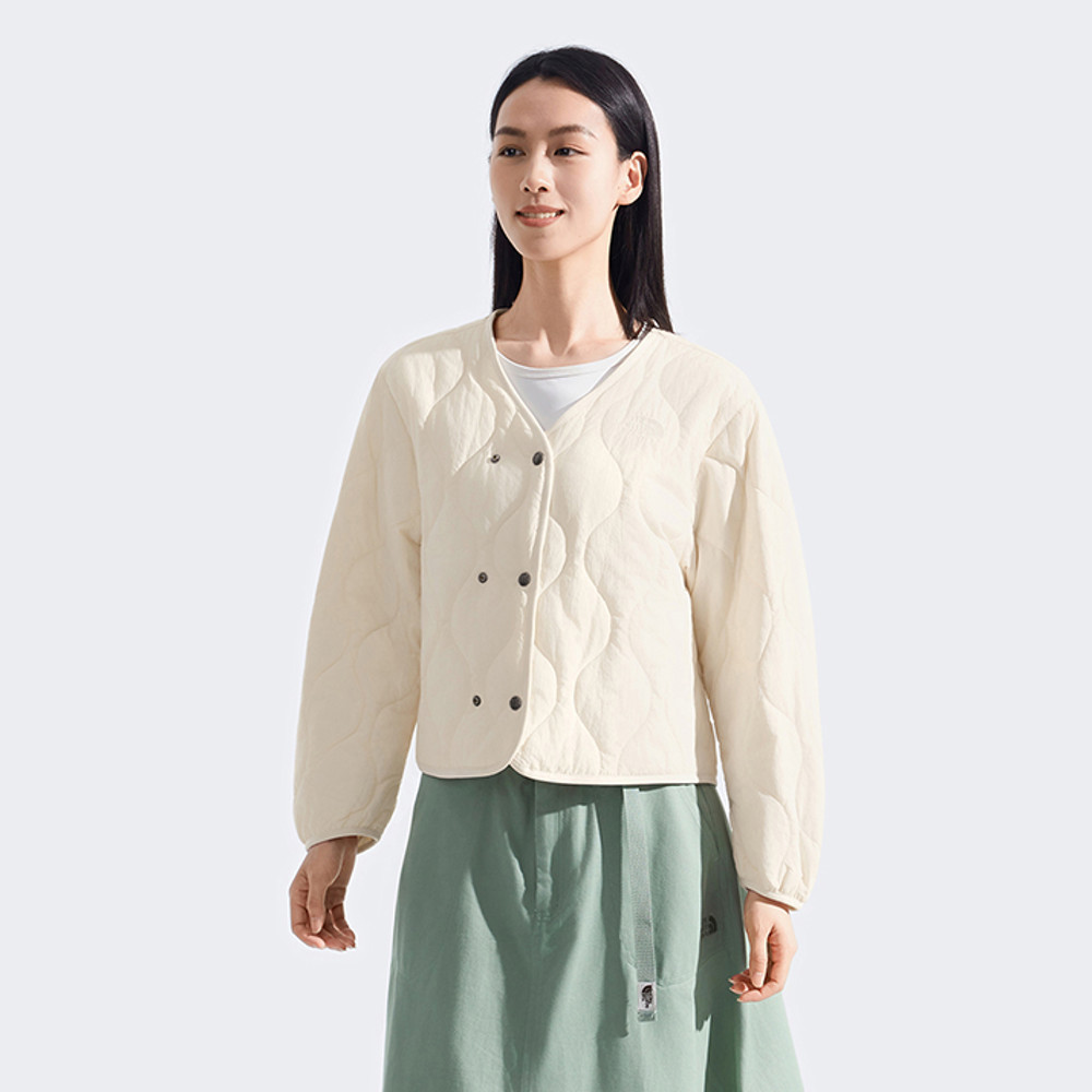 The North Face北面女款米色DryVent防水透氣三合一外套｜8DX9D77