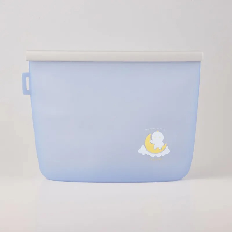 【Simple Zone】雲朵好矽袋2000ml - 潛水藍 | 矽膠食物袋/保鮮袋/舒肥袋