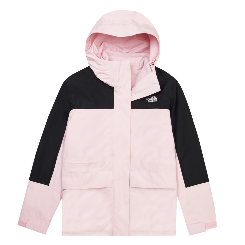 The North Face北面女款粉色DryVent防水透氣三合一外套｜8ED0E93