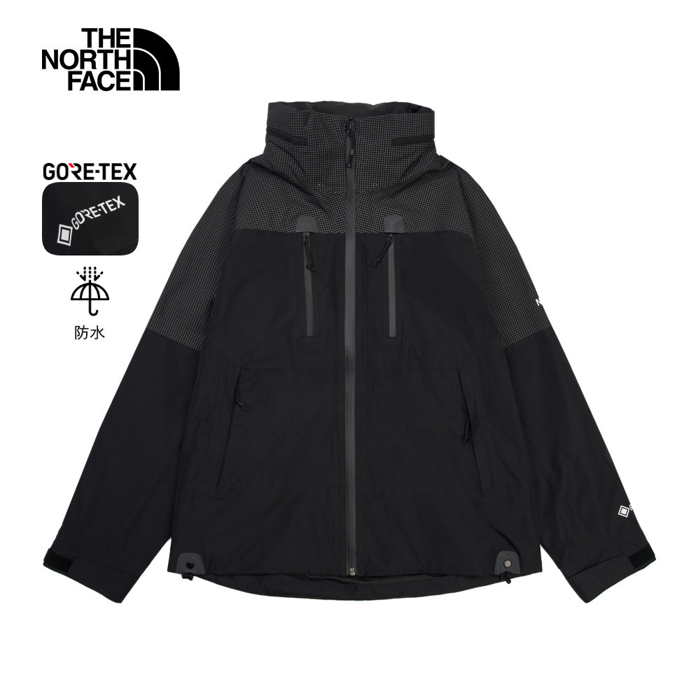 The North Face北面女款黑色Gore-Tex防水透氣衝鋒衣｜8EWQJK3