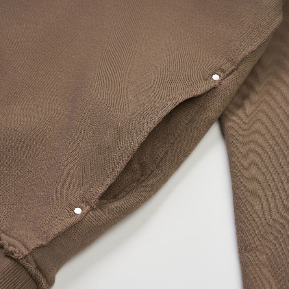 UE男款棕色長袖帽T｜8BTJBOW